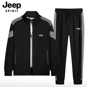 JEEP SPIRIT 남성 트레이닝 상하의 세트 가을 츄리닝 운동복