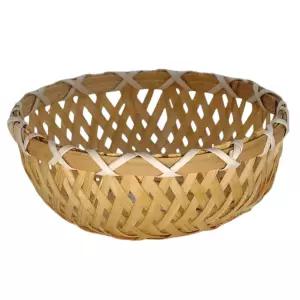 원형 대나무 떡바구니 지름13.5cm 떡바구니 명절떡포장 송편주머니 떡만들기 유치원 돌잔치