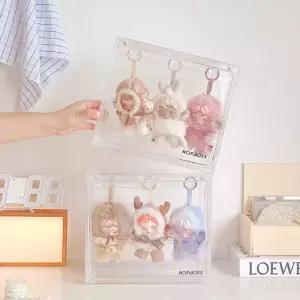 클리어 쇼윈도 1단 정리함 수납장 아크릴 피규어 키링 보관함 장식장