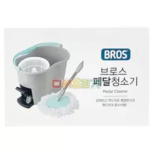 브로스 페달청소기 회전밀대세트 짤순이 물걸레 스핀 청소기