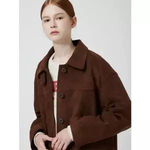 [CC콜렉트](대전신세계)C253PSF153 스탠카라 인조 스웨이드 자켓