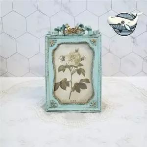 우아한 미니 리본 액자 탁상용 테이블 인테리어 앤틱액자 리본액자 협탁액자 탁상액자