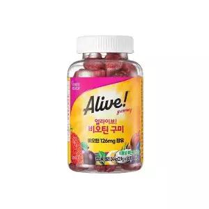 [소비기한 임박] 얼라이브 비오틴구미 84정, 1개