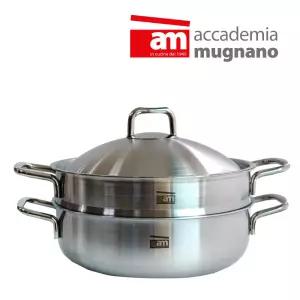 AM 마스타 통3중 스텐 파티웍 -28cm / 찌개,인덕션,스테인레스, 양수냄비,찜솥