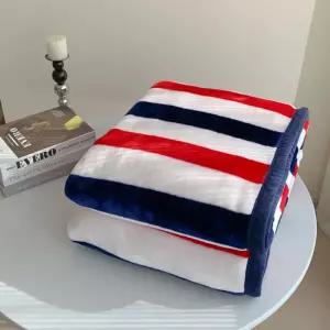 밍크 담요 양면 따뜻 극세사 블랭킷 이불 스트라이프 극세사 담요 양면담요