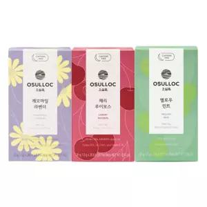 오설록 무카페인 허브티 3종 1세트 캐모마일 루이보스 민트