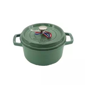 스타우브 B품 원형 꼬꼬떼 세이지그린 20cm 인덕션 무쇠 주물냄비