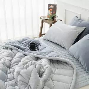 국산 얇은 극세사 겨울 이불 가볍고따뜻한 이불패드 침대 침구 세트 슈퍼싱글 퀸