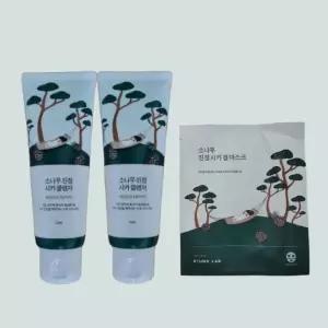 라운드랩 소나무 진정 시카 클렌저 150ml+150ml+소나무 마스크2매