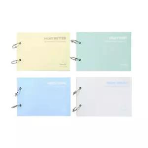 모닝글로리 밀키컬러 방안 정보카드 낱말카드 단어장 외국어 고리형메모장 1개입