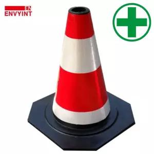 고무 라바콘 INT-소형 (검정-H45cm) 도로 교통 주차 신호 칼라콘 콘걸이대