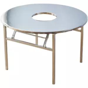 고깃집 테이블 접이식 타원형 식당 원탁 거실 석쇠