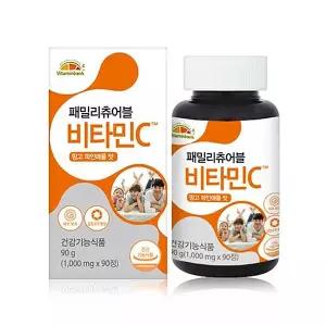 [비타민뱅크] 패밀리츄어블 비타민C 망고파인애플맛 90정