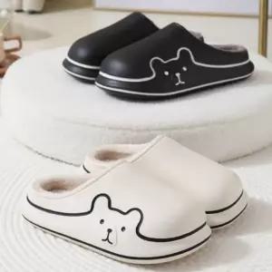 라인베어 곰돌이 남녀공용 커플 펄 슬리퍼 실내화 거실화