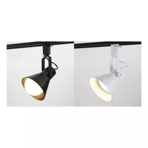 레일 등기구 조명 나팔 스포트 블랙 화이트 PAR30/레일등/레일조명/핀조명/주방/거실/인테리어조명/나팔등