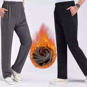 남자 남녀공용 기모 지퍼 일자 트레이닝바지 겨울 츄리닝 헬스바지