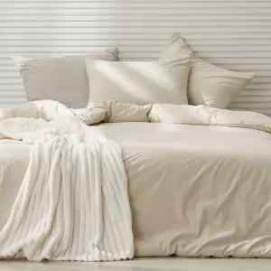 준앤종 루엔 순면 60수 고밀도 바이오워싱 호텔식 차렵이불 베개커버 SS