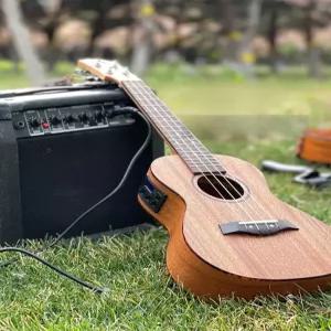 전자 우쿨렐레 초보 입문 전기 일렉우쿨렐레 상자 초급 클래식