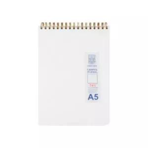 Q 밀크PP 스프링 노트 (A5 상철 무지 80매 옥스포드)