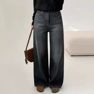 [에이와비] [140.150ver] #AWABMADE:_앤드기모부츠컷와이드팬츠 -키작녀/기장선택/1color/3size