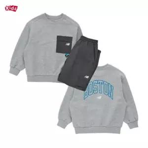 [롯데백화점]뉴발란스 ESSENTIAL_포켓 맨투맨 우븐바지 셋업 (NK9YG1113U)