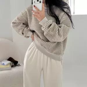 [에이와비] #AWABMADE:_노어피치단가라맨투맨 -2color