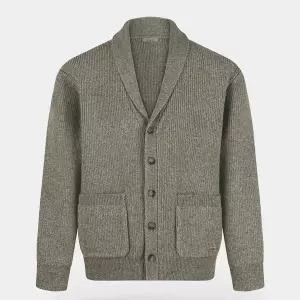 [비르반테](강남점)캐시미어 터치 숄 카라 가디건 - 베이지