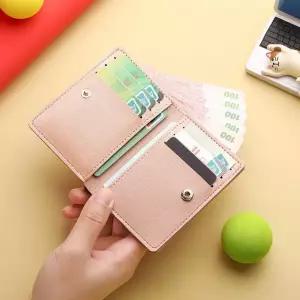 심플 똑딱이 반지갑 남녀공용 카드 신분증 지폐 수납 10대지갑