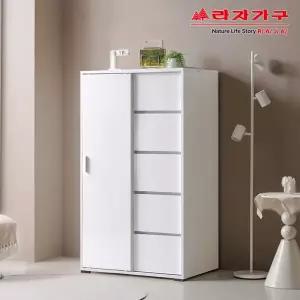 라자가구 리브 오라 LPM 800 슬라이딩 낮은 서랍 옷장 RTH003