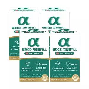 [덴마크 특허유산균] 알파CD지엘필 4박스(60포)