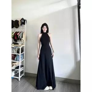 블랙 셀프 웨딩 오간자 찰영 촬영 블랙드레스 새틴 연주회