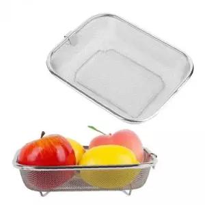 스테인레스 메쉬 채반 바구니 야채 세척용 스텐304 타공 식기 건조망