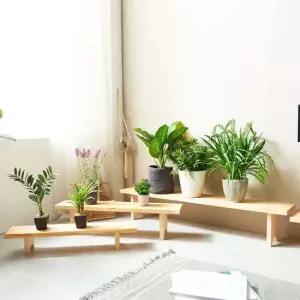 원목 화분 정리대 중형 화분받침대 화분정리대 화분진열대 화분다이 화분선반 화분대 화분스탠드