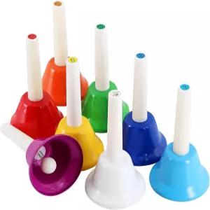 이스트록 핸드벨 세트 8음 뮤지컬 벨 페스티벌 교회 합창 결혼식 가족 파티에 사용됩니다