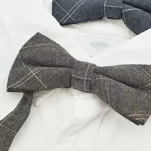 나비넥타이 컬러 체크 보타이 C WFHV9UF