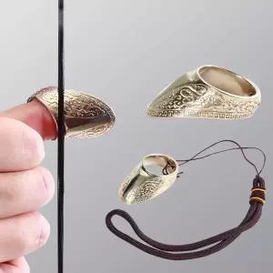 실버 구리 공급 경량 엄지 손가락 가드 링 버클 손 장식 손가락 보호대 양궁 액세서리 20-23mm 1 개