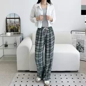 배기팬츠 캐쥬얼 일자 빅사이즈 배기 스판 세미 면 (WFJ4XR1)