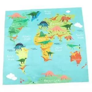 벽데코 창문가리개 벽장식소품 벽걸이 세계지도 공룡