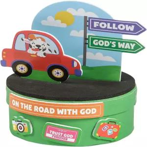 재미있는 익스프레스 3 /4 x 4 1 /2 온 더 로드 VBS 기도 상자 공예 키트 - 12개 제작 방학 성경 학용품