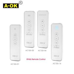 [호환품] A-OK RF433 리모컨 AC123-01 커튼 커튼 모터 무선 용