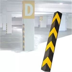 반사 고무 벽 모서리 보호대 - 주차 자동차 보호 및 가드레일 포스트 안전을 위한 내구성 있는