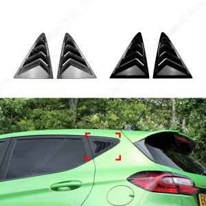 [호환품]뒷창 사이드 벤트 셔터 루버 커버 바디 키트 Ford 호환 Fiesta MK8 -2024 삼각형 블라인드 용 액세