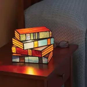 책 조명 스테인드글라스 빈티지 램프 장식 수면등