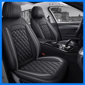 현대 투싼 산타페 i30 i40 벨로스터 크레타 엘란트라 차량용 풀커버 유니버셜 PU 가죽 시트커버 (자동차 액