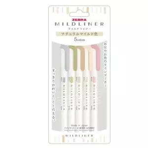 양면 라이너 형광펜 마일드 세트 5색 NTC (WFJQWYG)