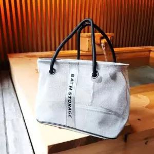 수영장가방 메쉬 물빠짐 숄더백 가방 그레이 대형 (WFJPW7M)