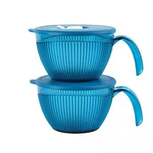 전자레인지 수프 국 500ml 라면 세트 2P 컵 보관 냉장 용기