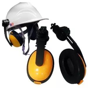 방음 안전모 귀덮개 방한 보온 소음 현장 20데시벨 (WFK6K79)