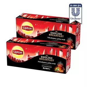 립톤 블랙티 잉글리쉬 브렉퍼스트 홍차 25개입 x 2박스 (50개)
