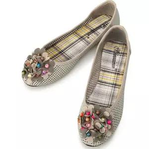 여성용 여름 로우힐 플랫슈즈 WFGREHV